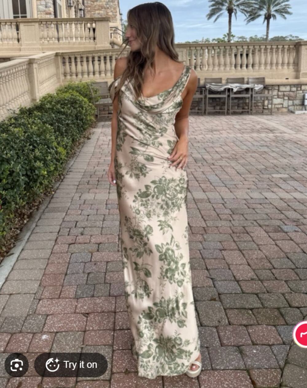 Reformation Symphonic Floral Ronda Silk Maxi Dress Cowl 4